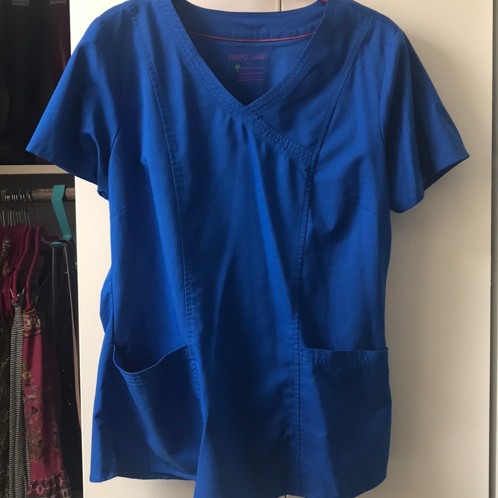 Royal blue scrub set